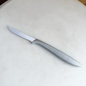 VTG Gerber Miming Steak Knife Paring Silver Textured Handle Mcm USA